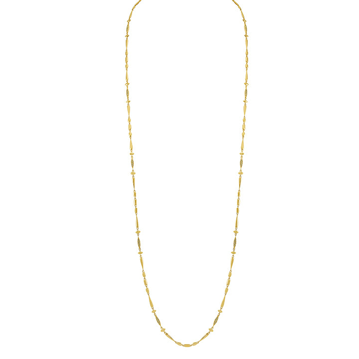 Etho Maria 18K Yellow Gold Brown Diamond Long Necklace - HN1922LH55496