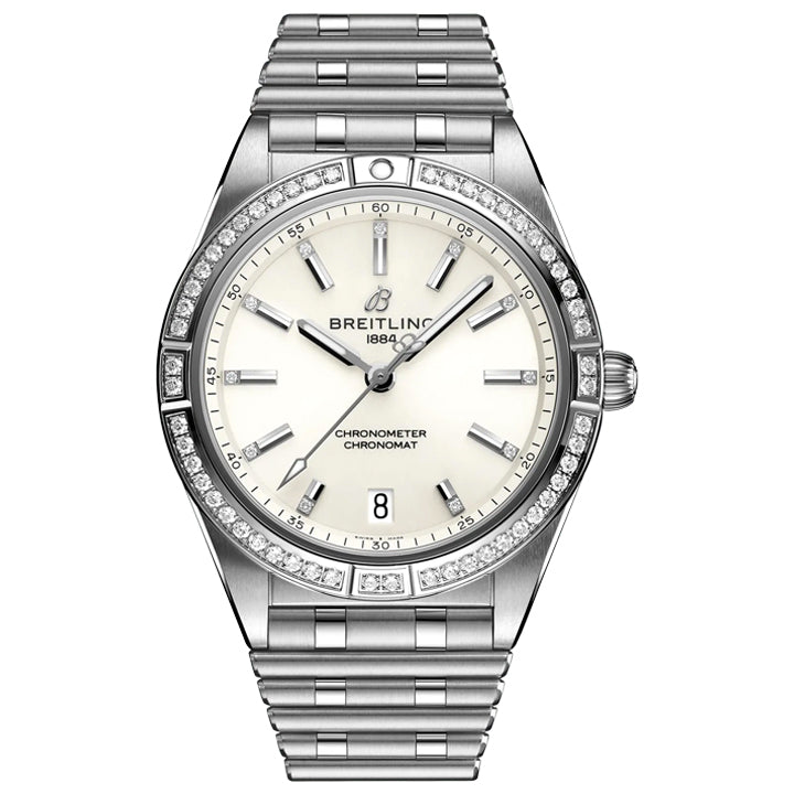 Breitling Chronomat 36 Ladies Automatic Diamond Bezel - A10380591A1A1