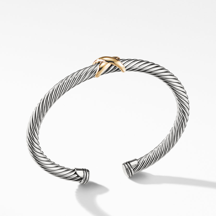 David Yurman X Bracelet with Gold - B04914S4