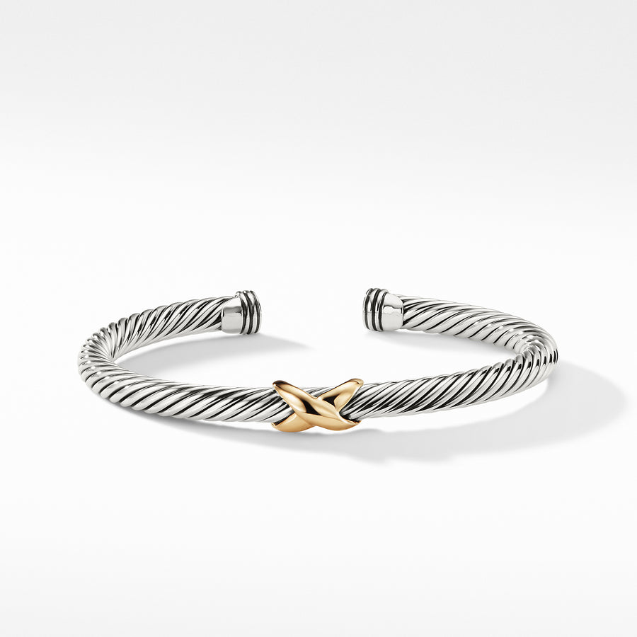 David Yurman X Bracelet with Gold - B04914S4