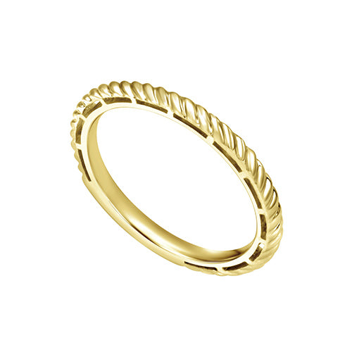 Gabriel & Co. 14k Yellow Gold Twisted Rope Stackable Ring - LR4582Y4JJJ