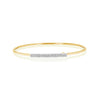 Yellow gold diamond wire Affair strap bracelet (0.39 tcw).