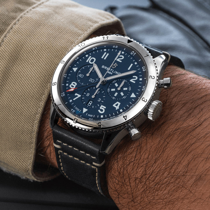 Breitling Classic Super AVI B04 Chronograph GMT 46 Tribute to Vought F4U Corsair - AB04451A1C1X1