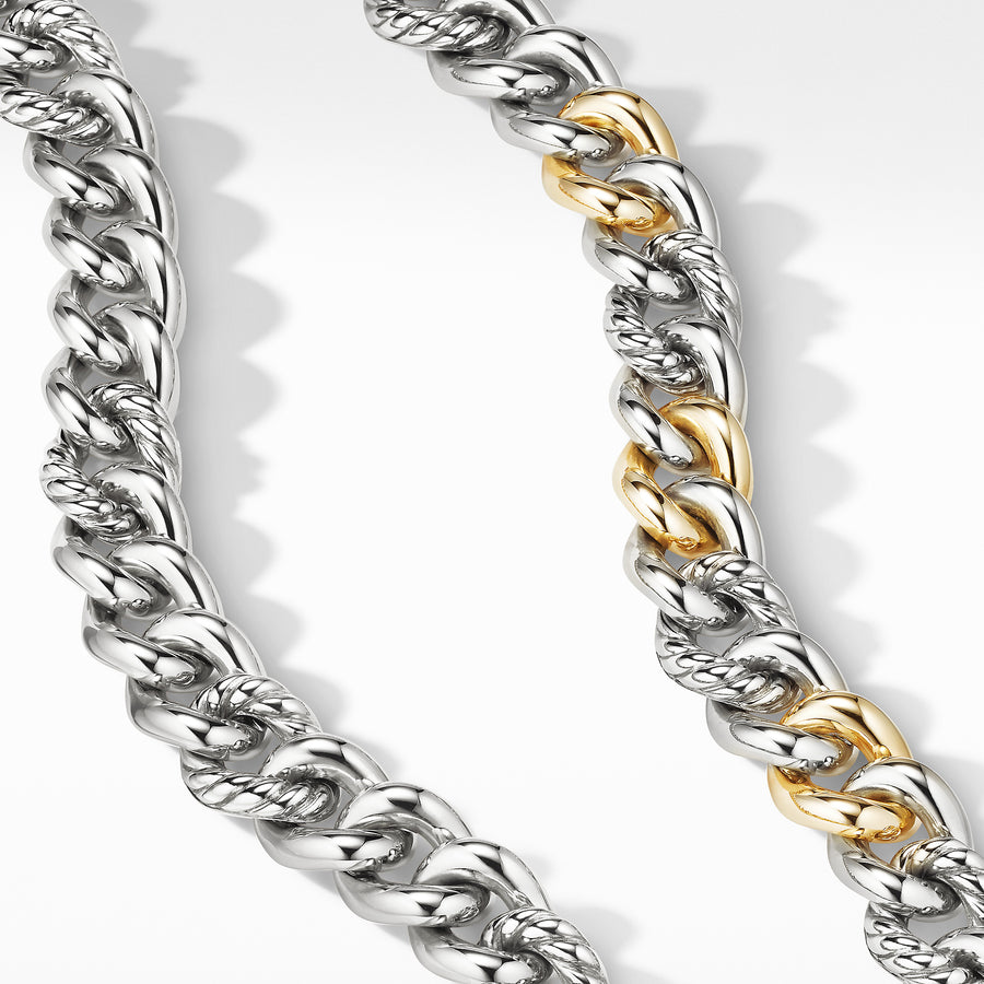 David Yurman Curb Chain Necklace with 14K Yellow Gold - CH0463S8
