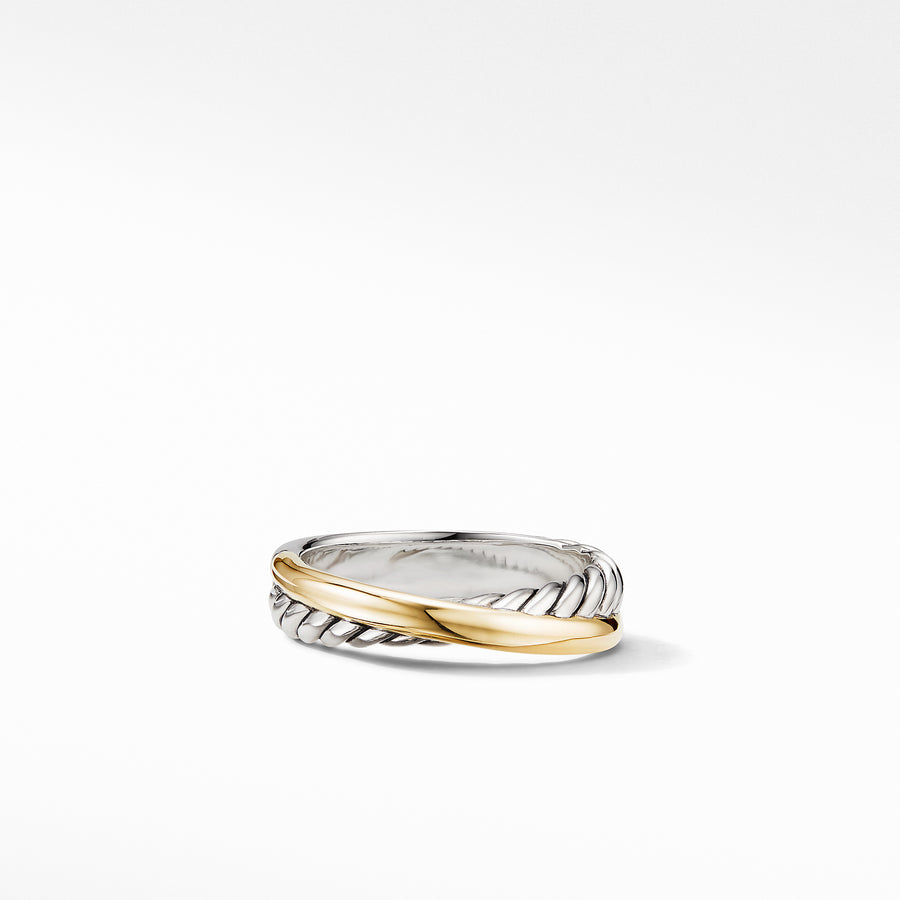 David Yurman Crossover Ring with 18K Yellow Gold - R06565S8