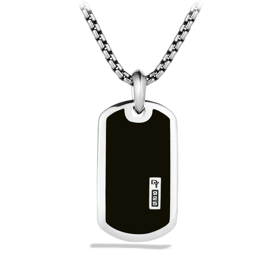 David Yurman Exotic Stone Tag with Black Onyx - D15225MSSBBO-883932530513