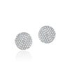 Yellow gold diamond mini Infinity stud earrings (0.60 tcw).