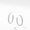 Small Hoop Earrings with Pav? Diamonds