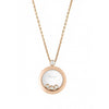 18kt. ROSE GOLD CHOPARD HAPPY DIAMONDS EARRINGS/ 1 DIA (0.08CT) 3 DIA (0.15CT) MOVING 793929-5201