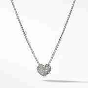 Heart Pendant Necklace with Diamonds