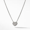 Heart Pendant Necklace with Diamonds