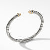 Cable Classics Bracelet with Gold Domes and Diamonds