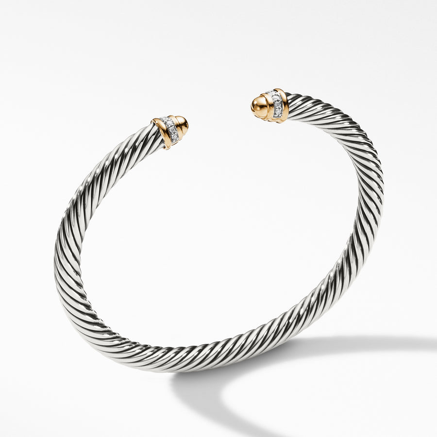 David Yurman Cable Classics Collection® Bracelet with Diamonds and 18K Gold- B03950 S8AGGDIM