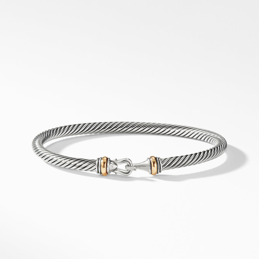 David Yurman Cable Buckle Bracelet with Gold- B11295 S8S