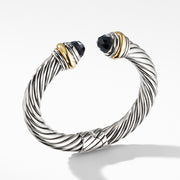 Cable Classics Bracelet with Black Onyx and 14K Gold, 10mm
