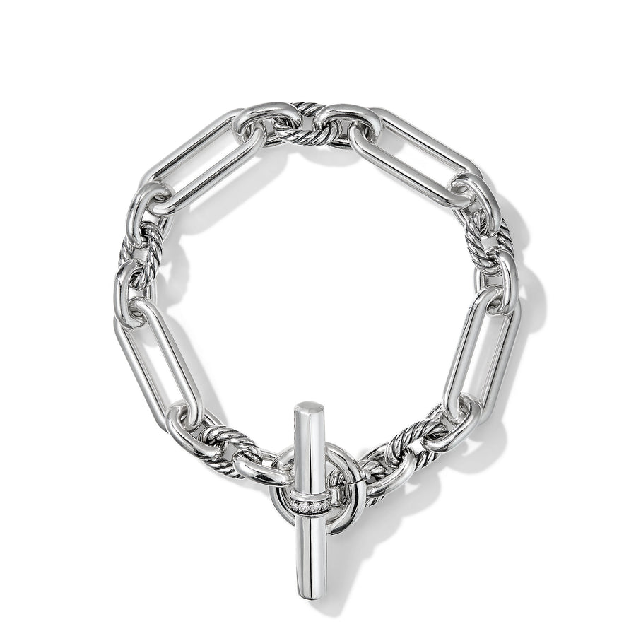 David Yurman Lexington Chain Bracelet with Diamonds- B16699DSSADIM