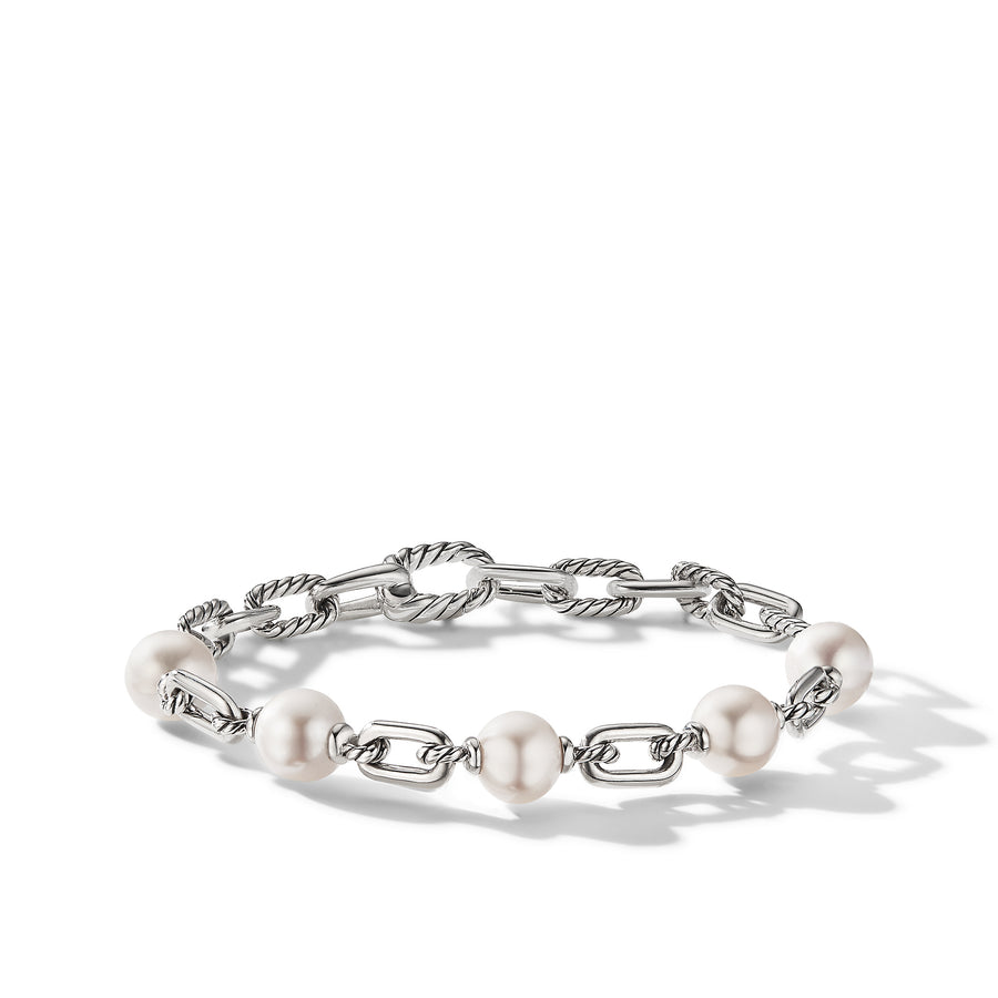 David Yurman Madison Pearl Chain Bracelet- B17005SSBPE
