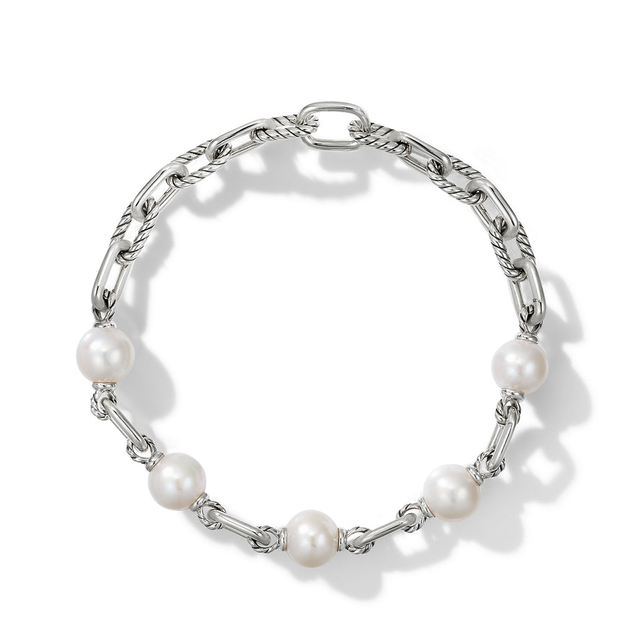 David Yurman Madison Pearl Chain Bracelet- B17005SSBPE