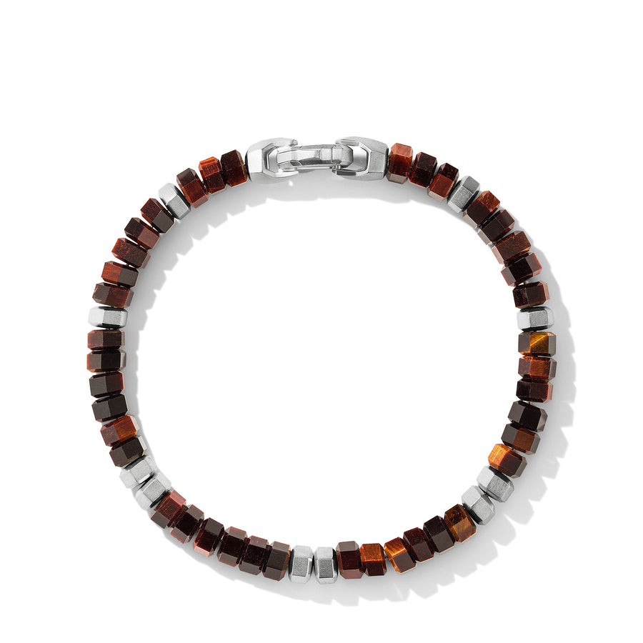 David Yurman Spiritual Beds Hex Bracelet with Red Tiger's Eye- B25434MSSBREM
