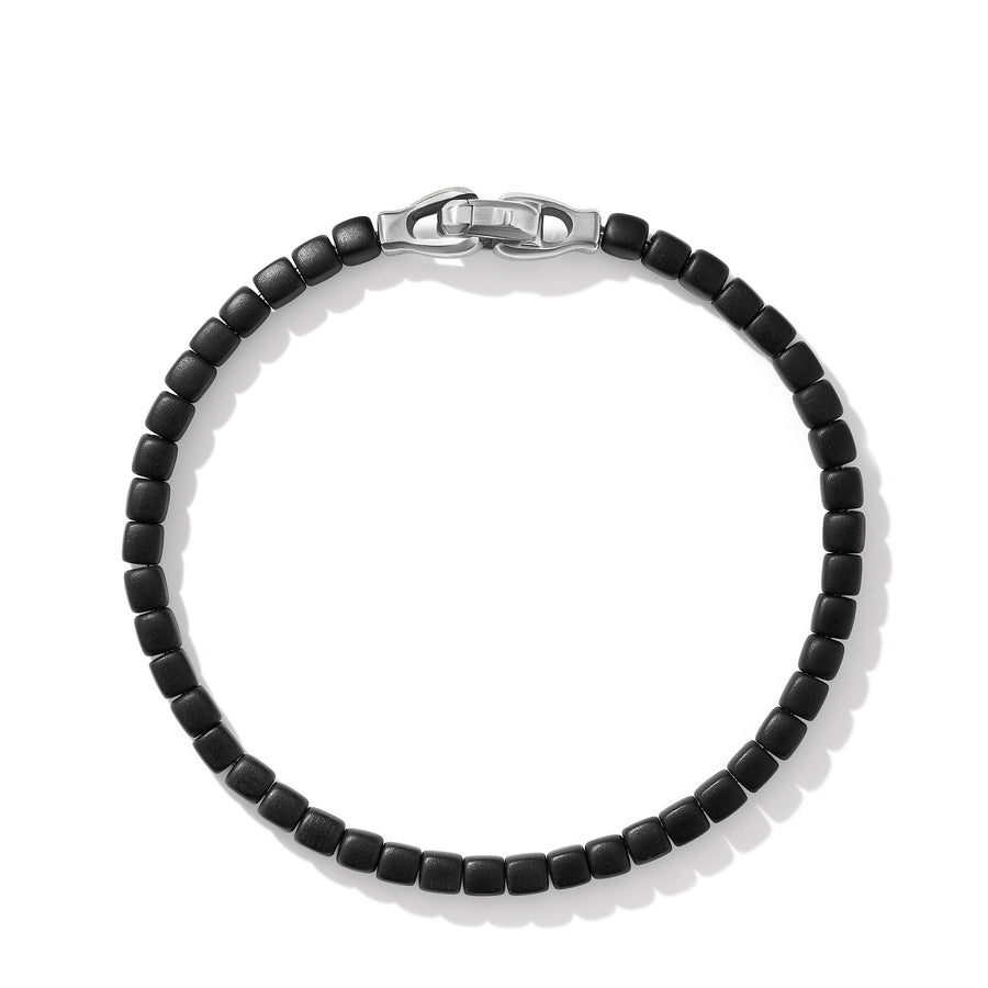 David Yurman Spiritual Beads Cushion Bracelet with Black Onyx- B25678MSSBBOM