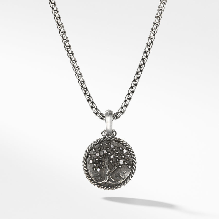 David Yurman Tree of Life Amulet with Diamonds- D13332DSSADI