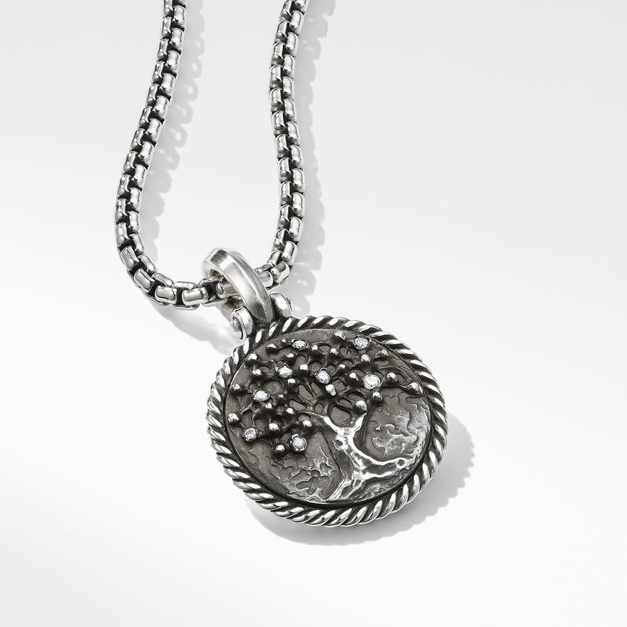David Yurman Tree of Life Amulet with Diamonds- D13332DSSADI