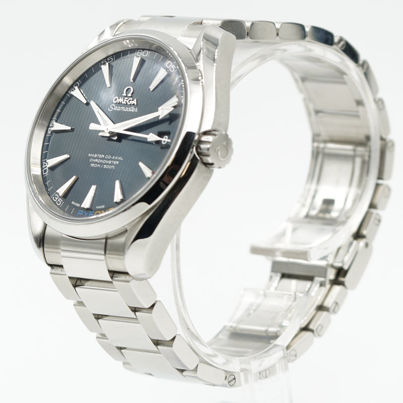 SOLD - Omega Aqua Terra 2018 Olympics B&P 522.10.42.21.03.001 Ltd. Edition Pyeongchang