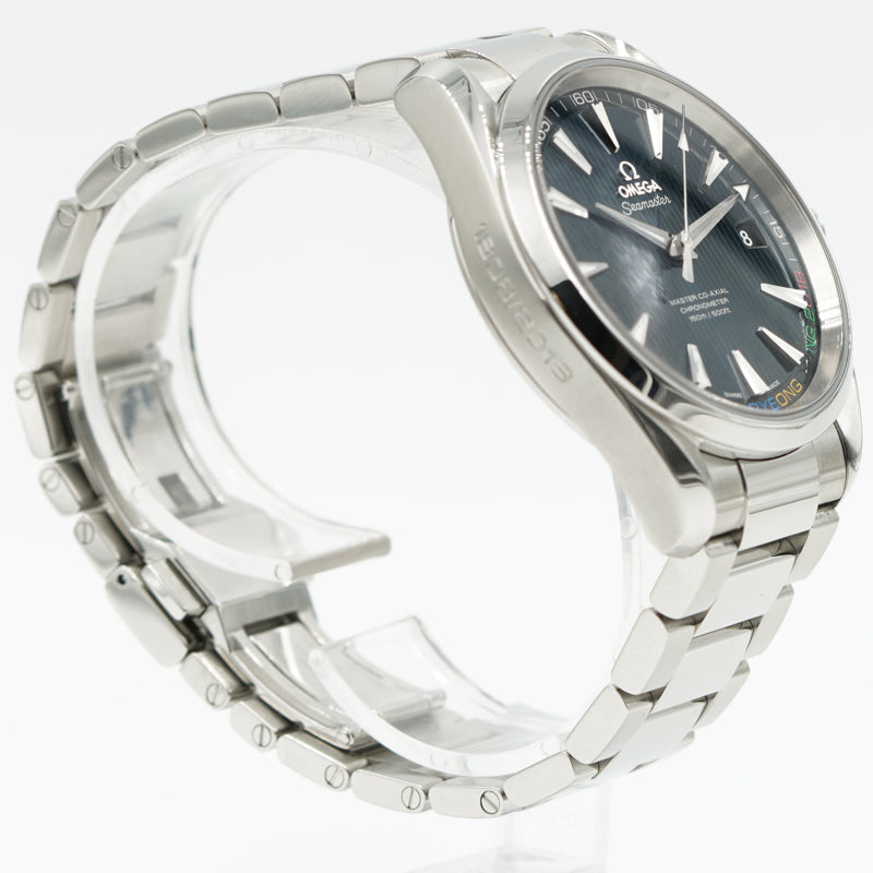 SOLD - Omega Aqua Terra 2018 Olympics B&P 522.10.42.21.03.001 Ltd. Edition Pyeongchang