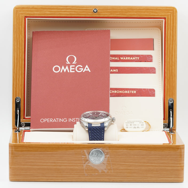 Omega Aqua Terra Worldtimer 220.10.43.22.03.001 Seamaster '22 B&P