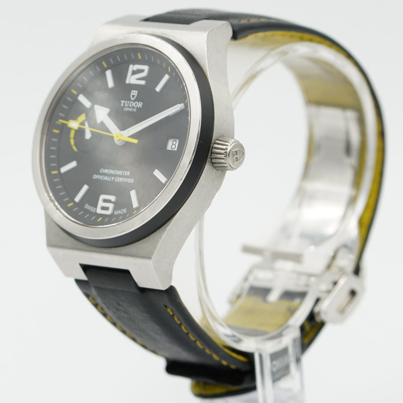 SOLD - Tudor North Flag 91210 on Strap in Stainless Steel '17 Black Dial