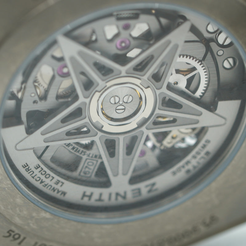 SOLD - Zenith Defy Classic 95.9000.670 41mm Titanium Skeleton Watch B&P