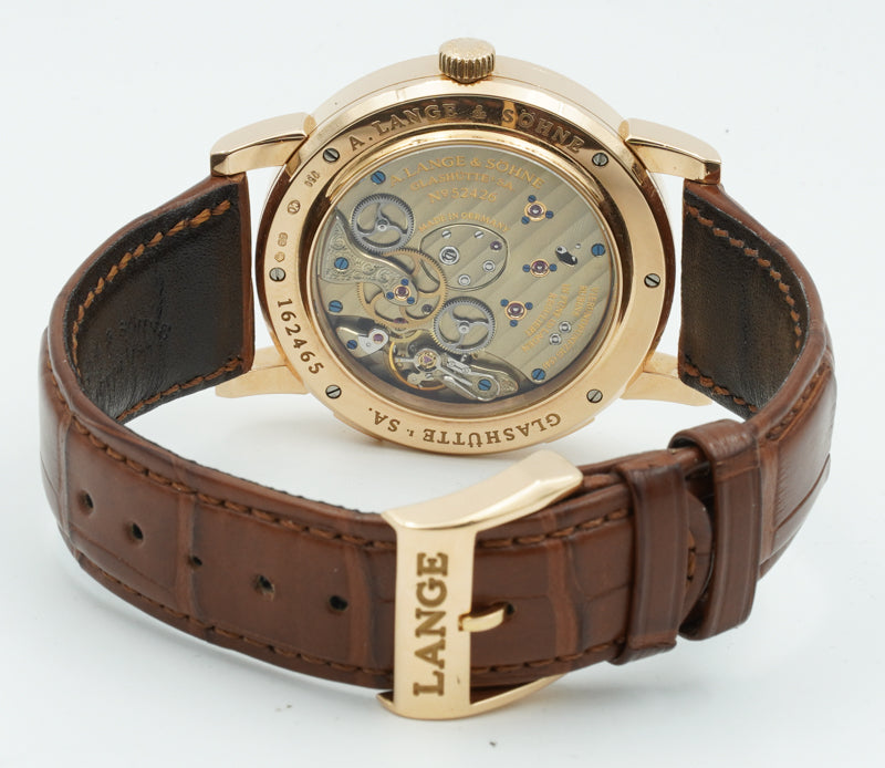SOLD - A. Lange & Sohn Lange 1 Time Zone 116.032/LS1164D 18k Rose Gold 42mm