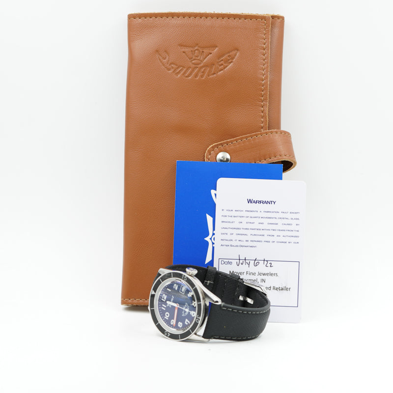 SOLD - Squale Sub-39 Black Arabic B&P 40mm '22 SUB-39MON.TE