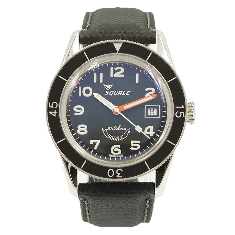 SOLD - Squale Sub-39 Black Arabic B&P 40mm '22 SUB-39MON.TE