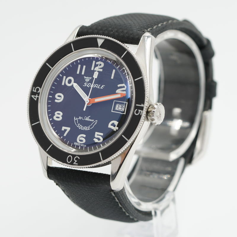 SOLD - Squale Sub-39 Black Arabic B&P 40mm '22 SUB-39MON.TE