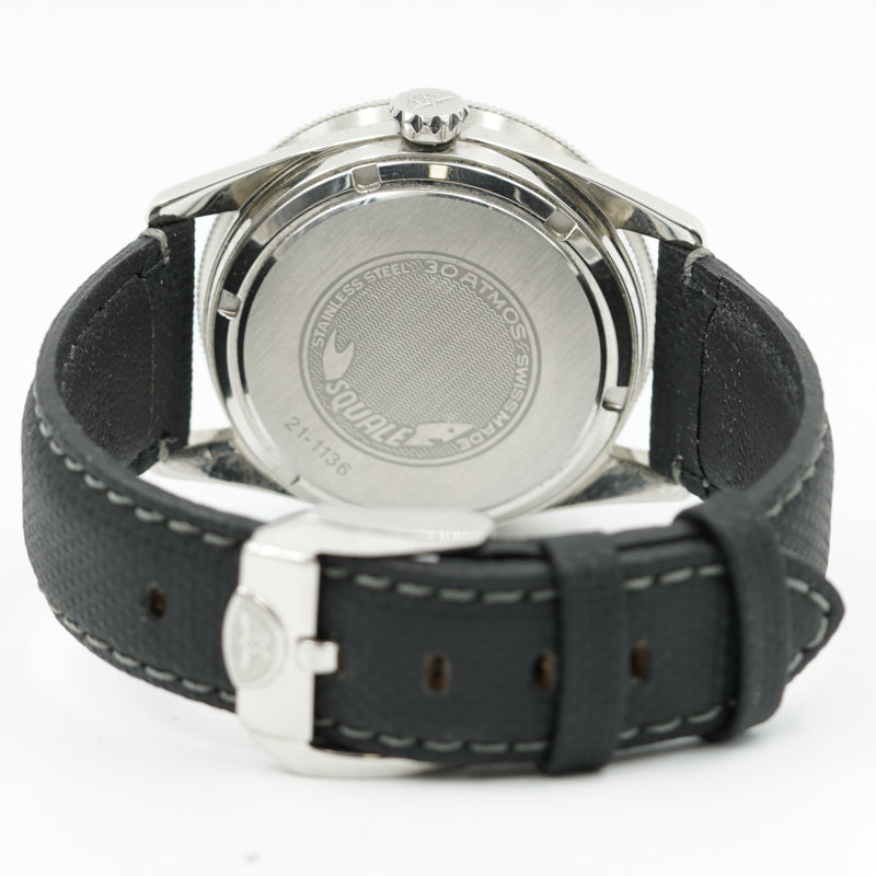 SOLD - Squale Sub-39 Black Arabic B&P 40mm '22 SUB-39MON.TE