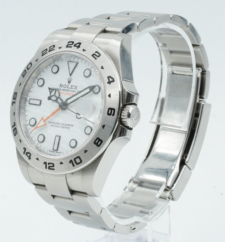 SOLD - Rolex Explorer II 216570 Polar Dial 42mm w. Card