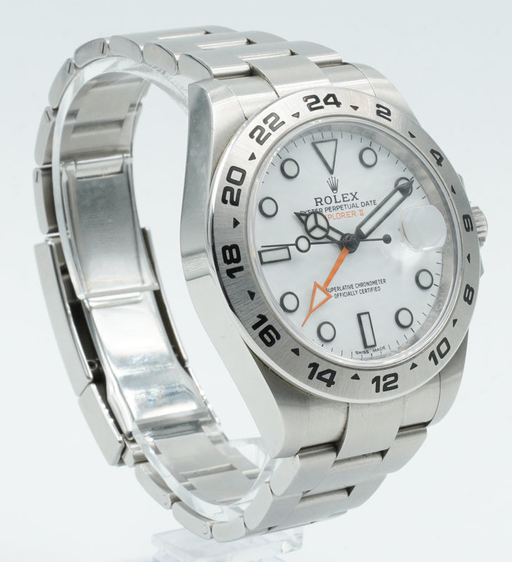 SOLD - Rolex Explorer II 216570 Polar Dial 42mm w. Card