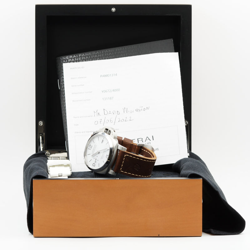 SOLD - Panerai Luminor Marina Pam01314 Stainless Steel B&P 2022