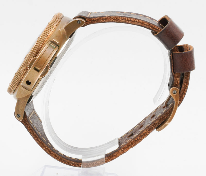 SOLD - 8/15/22 - Panerai Submersible Bronzo PAM00968 B&P '21 w. 2 Straps 47mm