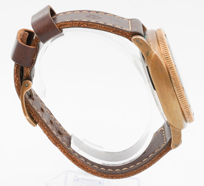 SOLD - 8/15/22 - Panerai Submersible Bronzo PAM00968 B&P '21 w. 2 Straps 47mm
