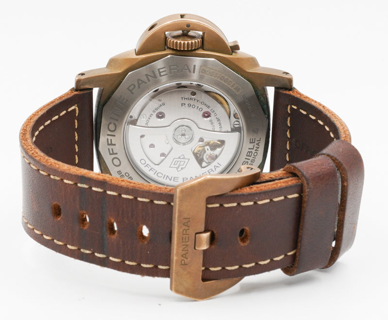 SOLD - 8/15/22 - Panerai Submersible Bronzo PAM00968 B&P '21 w. 2 Straps 47mm