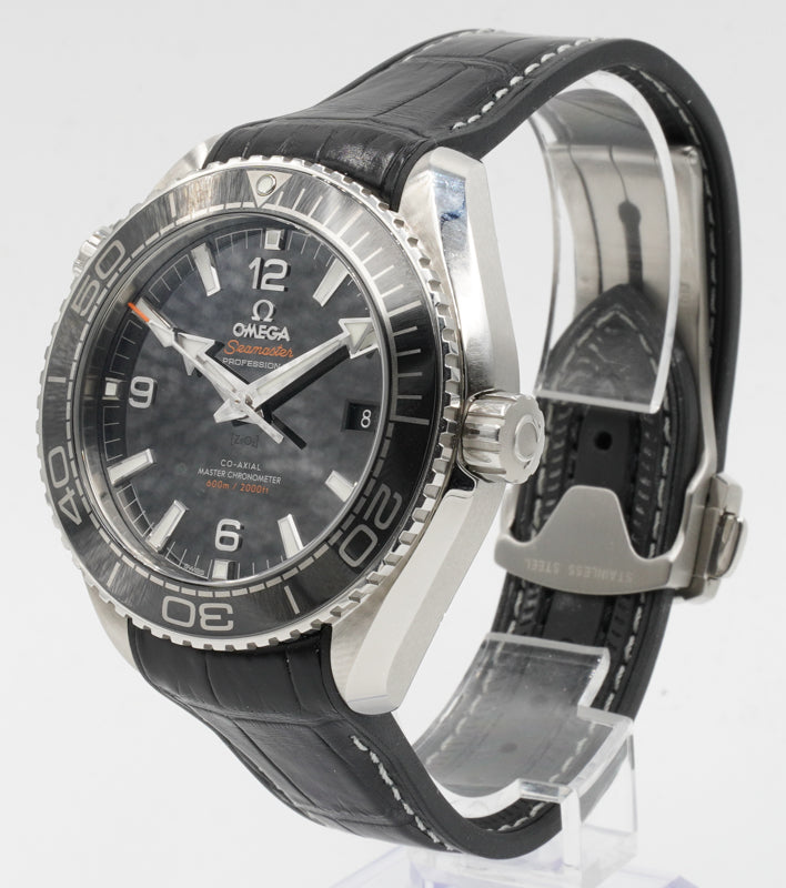 SOLD - 8/27/22 - Omega Seamaster Planet Ocean 215.33.44.21.01.001 Black Dial on Strap 44mm