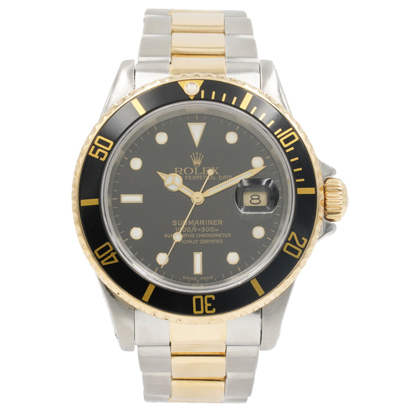 SOLD - 8/26/22 - Rolex Submariner 16613 Two-Tone Stainless Steel and 18k Yellow Gold 40mm