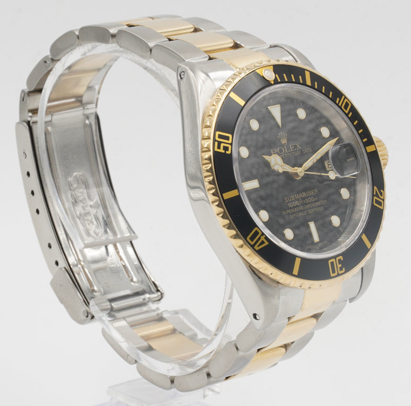 SOLD - 8/26/22 - Rolex Submariner 16613 Two-Tone Stainless Steel and 18k Yellow Gold 40mm