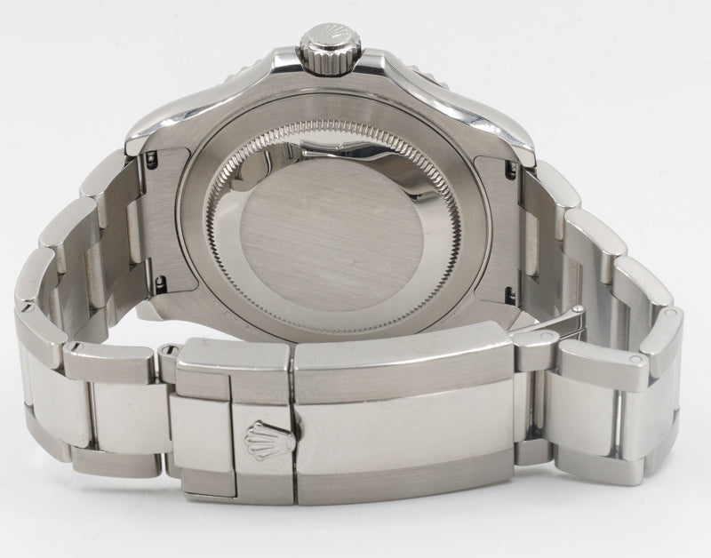 SOLD - 8/02/22 - Rolex Yachtmaster 116622 Blue Dial Platinum Bezel 40mm