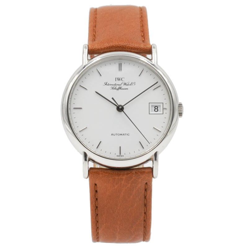 SOLD - 8/31/22 - IWC Portofino IW351311 Automatic While Dial 34mm