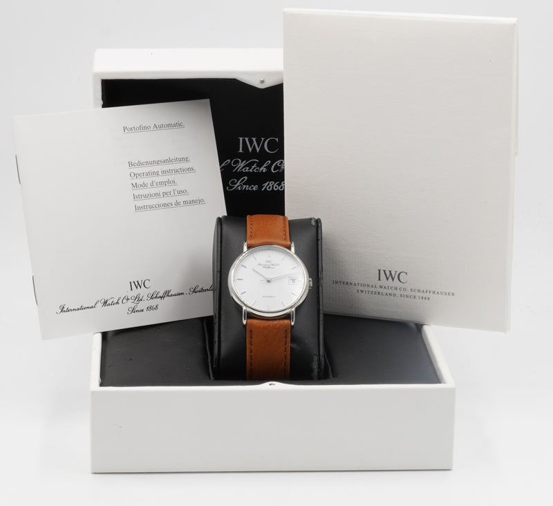 SOLD - 8/31/22 - IWC Portofino IW351311 Automatic While Dial 34mm