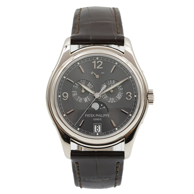 SOLD - Patek Philippe Annual Calendar 5146G-010 39mm 18K White Gold Box and Book