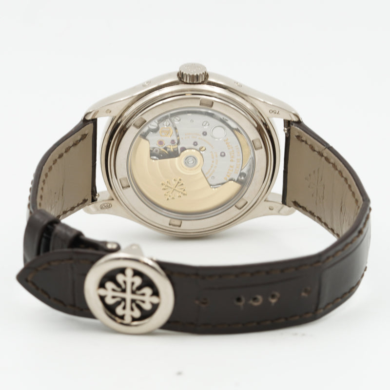 SOLD - Patek Philippe Annual Calendar 5146G-010 39mm 18K White Gold Box and Book